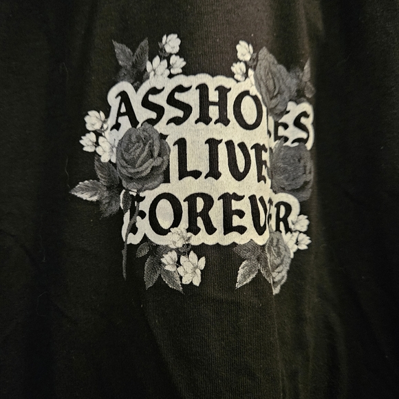 NWT Assholes Live Forever Tee Medium - Picture 2 of 6